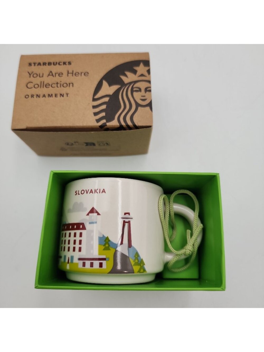 Starbucks City Mug Cup You are here Series YAH Ornament Slovakia 2oz NEW 2026